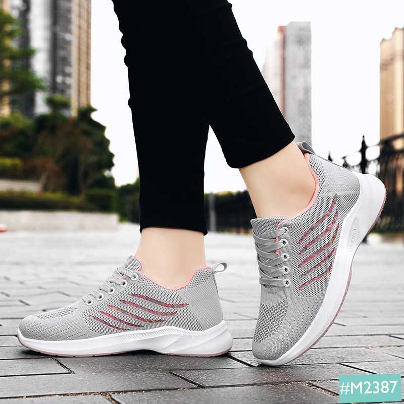 Giày Thể Thao Sneaker Nữ MINSU M2387 Thiết Kế Thời Trang Năng Động Trẻ Trung Kiểu Dáng Bata Basic Style Hàn Quốc