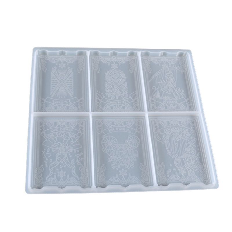 Set 6 Tấm / 24 Tấm Thẻ Taluo Bằng Nhựa Resin Làm Móc Khóa / Trang Sức