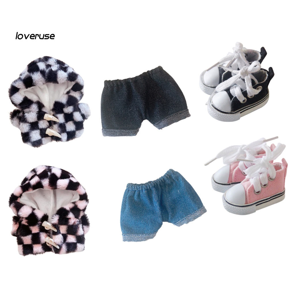 Búp Bê Nhồi Bông 20cm Mặc Áo Khoác Và Quần Dài Dễ Thương