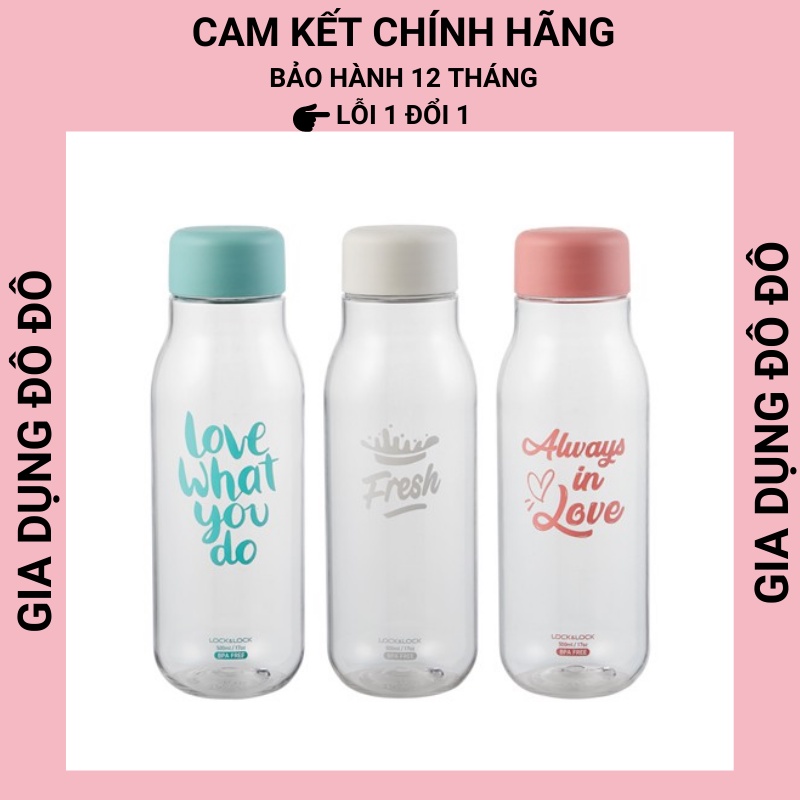 Bình nước nhựa Lock&Lock Milky dung tích 500ml