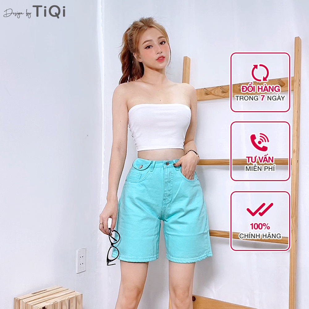 Quần ngố vải kaki 2 nút nhiều màu TiQi Jeans N-151