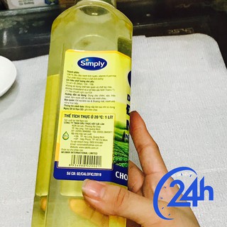 Dầu ăn Simply đậu nành 1 lít
