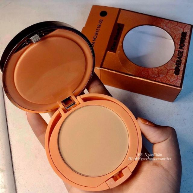 ( chính hãng) Phấn nén 2 tầng hương đào kiss beauty | BigBuy360 - bigbuy360.vn