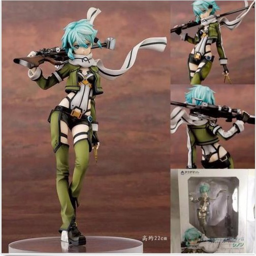 Mô hình nhân vật sinon trong phim hoạt hình Sword Art Online tỉ lệ 1 / 7 8 " / 22cm