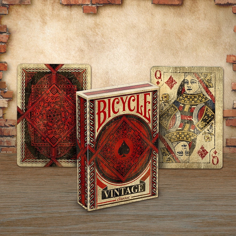 Bộ Bài Bicycle Vintage Classic Playing Cards, Thẻ Sưu Tập USPCC, Trò Chơi Thẻ Ma Thuật, Đạo Cụ Ảo Thuật Cho Nhà Ảo Thuật