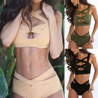 Bikini nữ phối dây có đệm nâng ngực gợi cảm