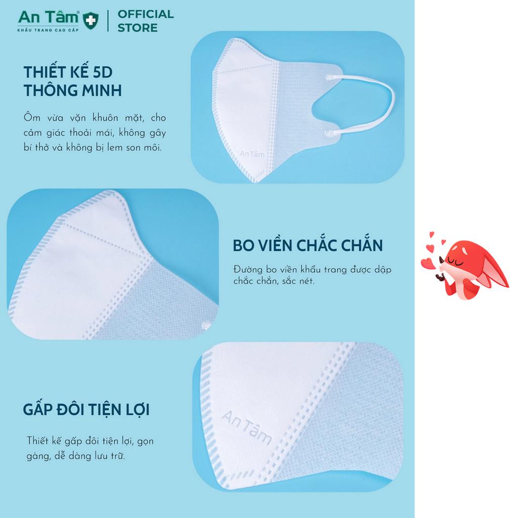 Khẩu trang 5d An Tâm - Túi 10 cái