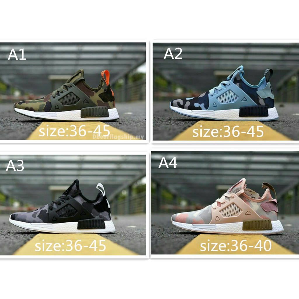 Giày Adidas Clover NMD XR1 Cherry Pink Camo dành cho nữ 【hàng sẵn sàng】