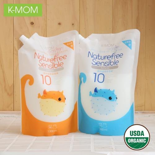 Nước xả vải sơ sinh hữu cơ Kmom Hàn Quốc (1300ml) Nước xả cho bé K-mom Mother-K