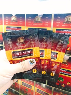 Combo dầu gội đen tóc shitinsof Hán Phương Linh Chi đen tóc