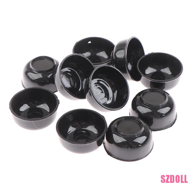Set 10 Bát Tròn Mini Tỉ Lệ 1/12 Cho Nhà Búp Bê