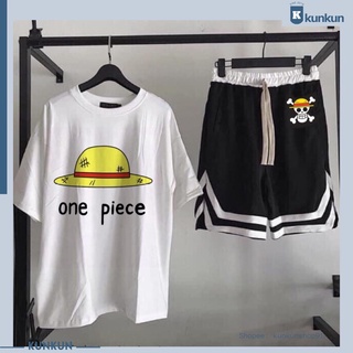 Đồ Bộ One Piece, Set Áo Quần One Piece Mũ Rơm Luffy