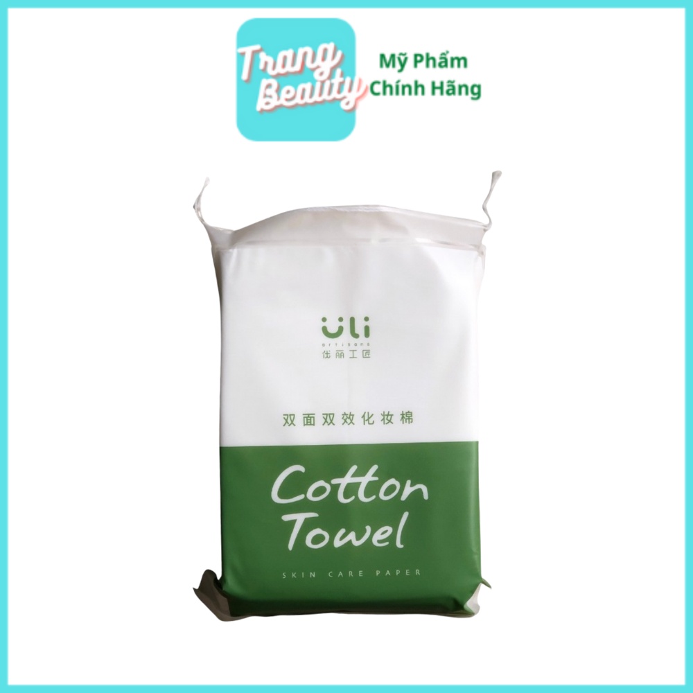 Bông Tẩy Trang 200 Miếng Uli Xanh Lá JY-328