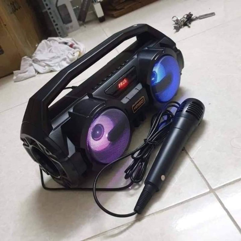 Loa Bluetooth kèm mic hát karaoke