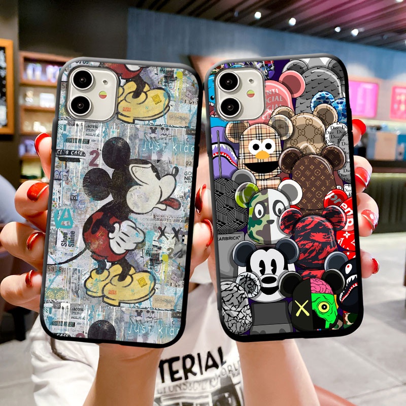 Ốp Điện Thoại Mềm In Hình Chuột mickey Cho iPhone 13 12 11 XS Pro Max Mini iPhone X XR 8 7 6 6S Plus 5 5S