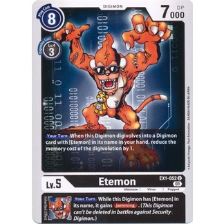 Thẻ bài Digimon - TCG - Etemon / EX1-052'