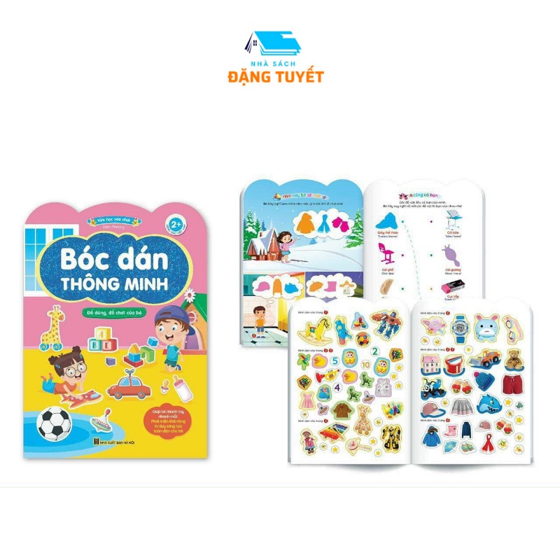 Sách Bóc Dán Thông Minh (Dành Cho Trẻ Từ 2-6 Tuổi) - Song Ngữ Việt Anh (Bộ 6 Cuốn)