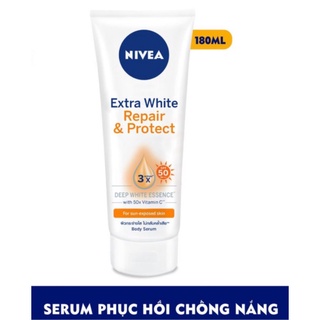 Tinh chất dưỡng trắng chống nắng nivea spf50 180ml