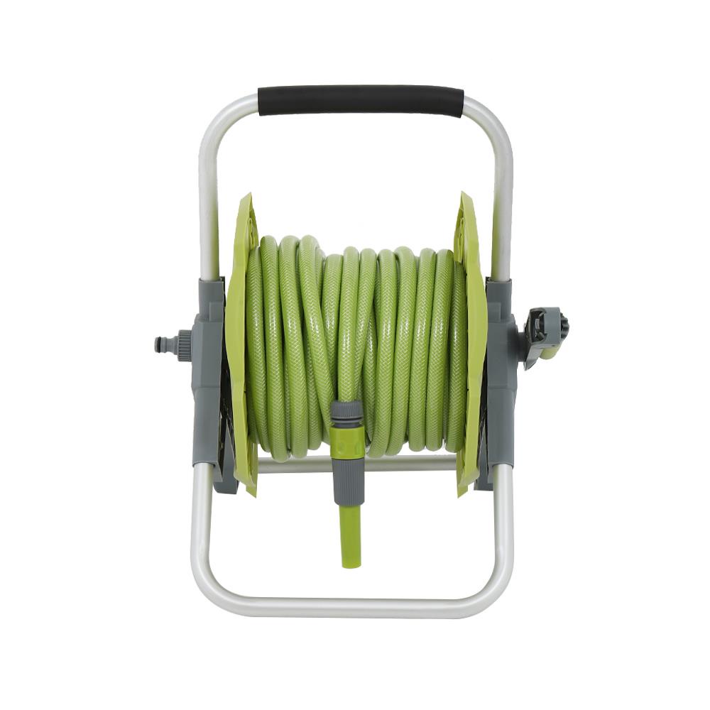 HomeBase SPRING Cuộn ống nước rulo bằng sợi thủy tinh Thái Lan W-07 12mm X20M W41XD39XH46cm màu xanh lá/xám