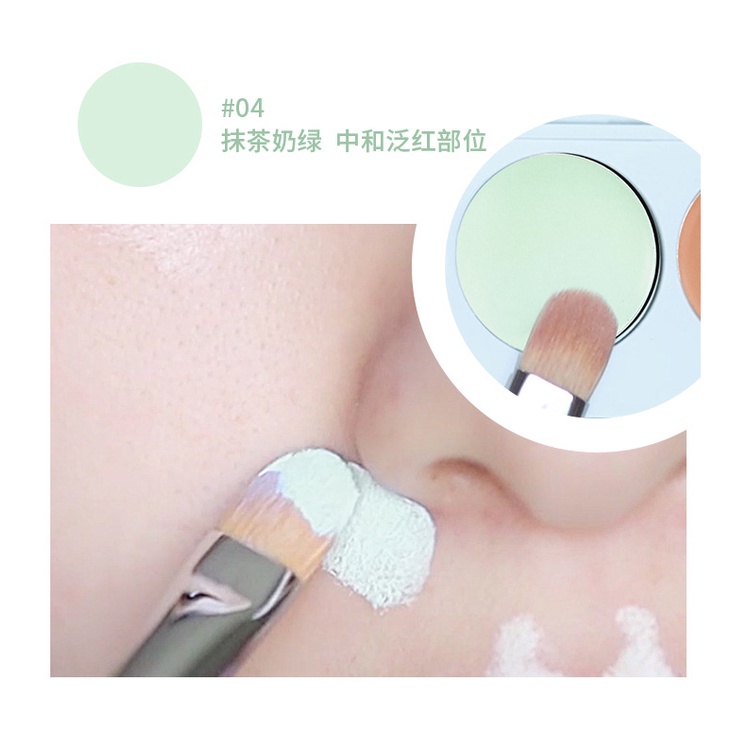 [Hàng mới về] Bảng kem che khuyết điểm Suikone bắt sáng che phủ toàn bộ chuyên dụng
