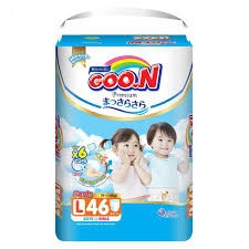 Bỉm Goon Premium Dán S64/M60/L50/XL56 Quần M58/L46/XL42/XXL36)