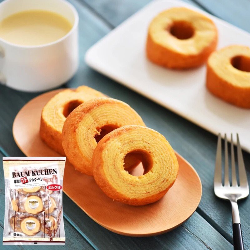 (4 loại) Bánh Baumkuchen Marukin gói 240gr (9 bánh)