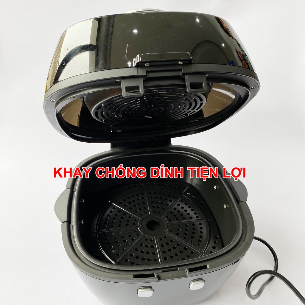 NỒI CHIÊN KHÔNG DẦU NHẬP KHẨU Nine Shield 6.5Lit, Giảm giá 50%, nồi chiên ko dầu, #nồi chiên không dầu Philips