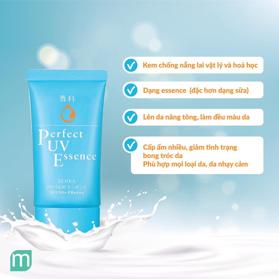 Kem chống nắng Senka Perfect UV Essence SPF50 50G