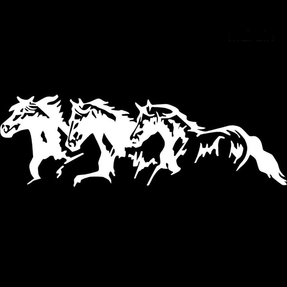 Miếng Dán Trang Trí Xe Hơi Tự Dính Chống Thấm Nước Hình Chú Ngựa Thời Trang