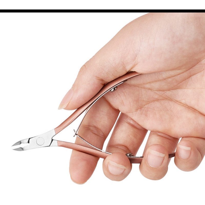 Kìm Inox Bán Nguyệt, Cắt Khóe, Bấm Móng, Chất Liệu Thép Không Gỉ, Tạo Form Dễ Dàng, Lấy Da Dư Vệ Sinh Các Ngón Tay Chân