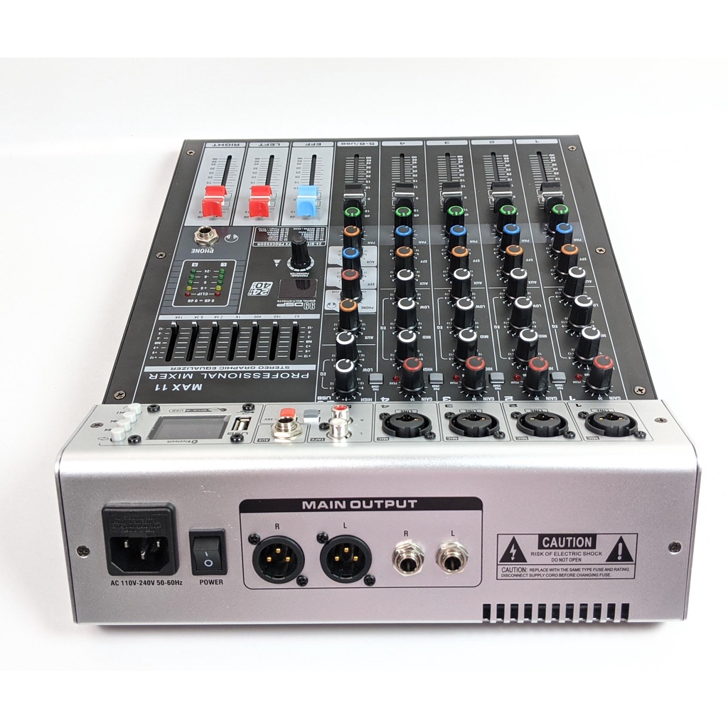 Combo thu âm Mixer Max 11 Và Micro Max 87-Pro-II đen livestream karaoke bán hàng onl tiktok đủ phụ kiện tặng kèm bh 12t
