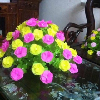 Hoa lụa cánh tròn