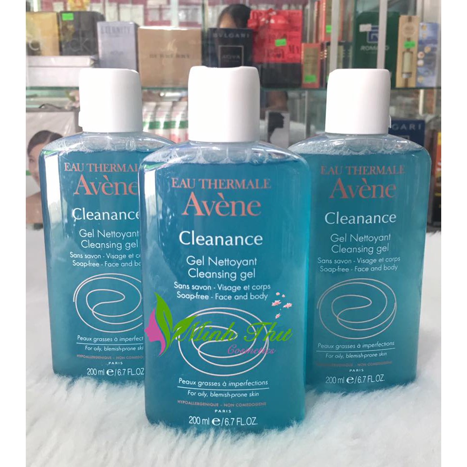 Sữa rửa mặt Avene Cleanance Cleansing Gel: Gel rửa mặt dành cho da nhờn mụn, nhạy cảm.