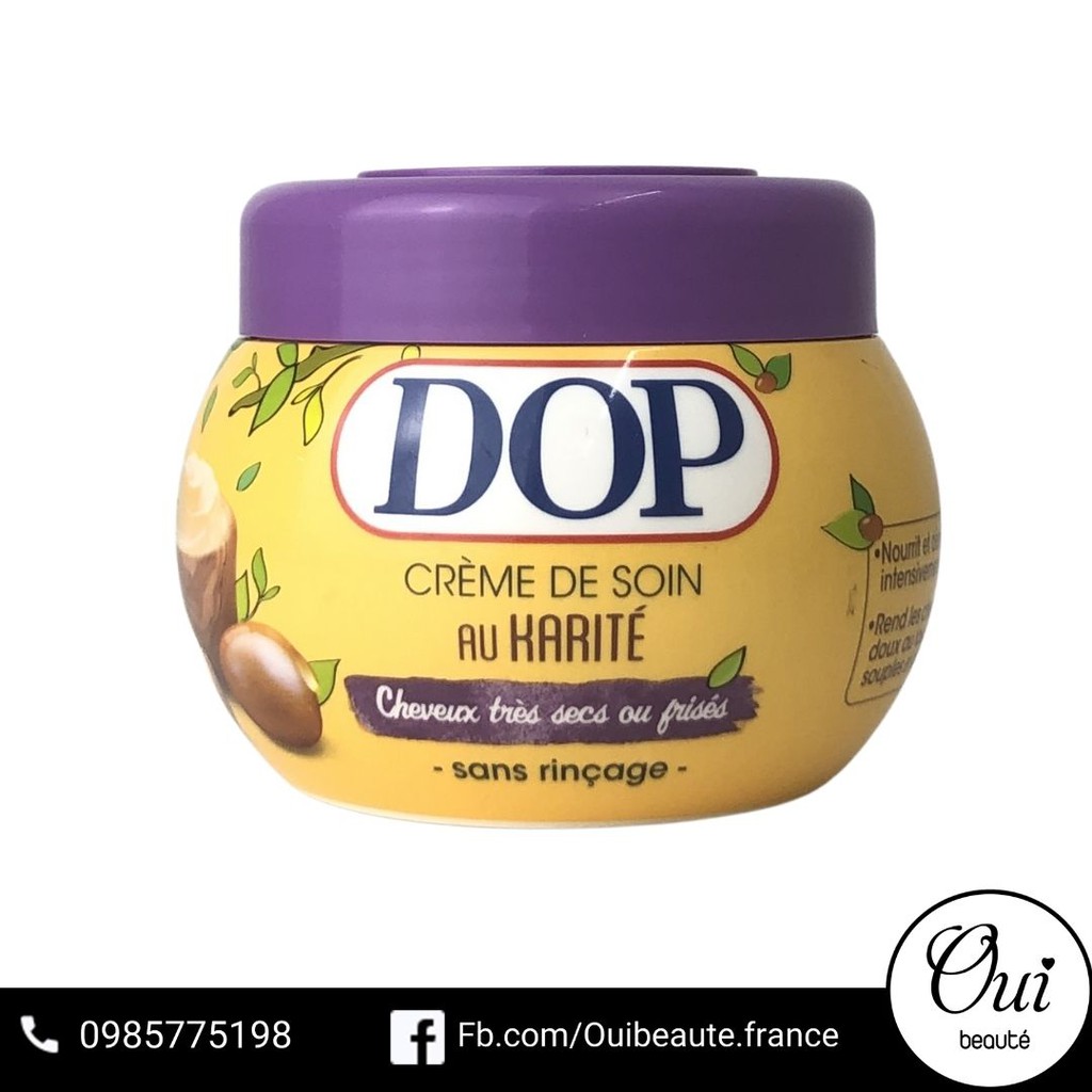 Kem ủ tóc Dop Crème De Soin Au Karité, Kem hấp tóc bơ hạt mỡ 300ml Ouibeaute