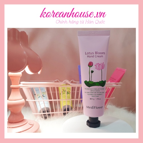 KEM DƯỠNG DA TAY MEDI FLOWER CHIẾT XUẤT TỪ HOA DƯỠNG ẨM VÀ TOẢ HƯƠNG HOA