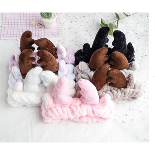 Băng đô, turban sừng hươu bông xinh xắn nhiều màu cho bạn nữ