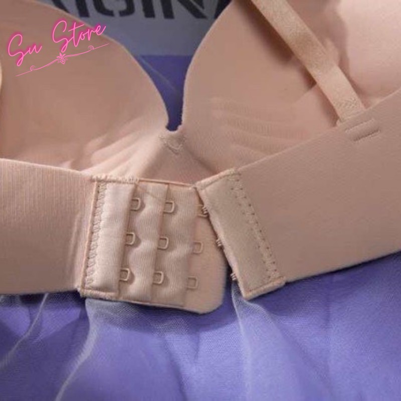 Áo Lót Nữ Nâng Ngực, Áo Ngực Su Hoa Cúc 2 Dây Định Hình Ngực - A014