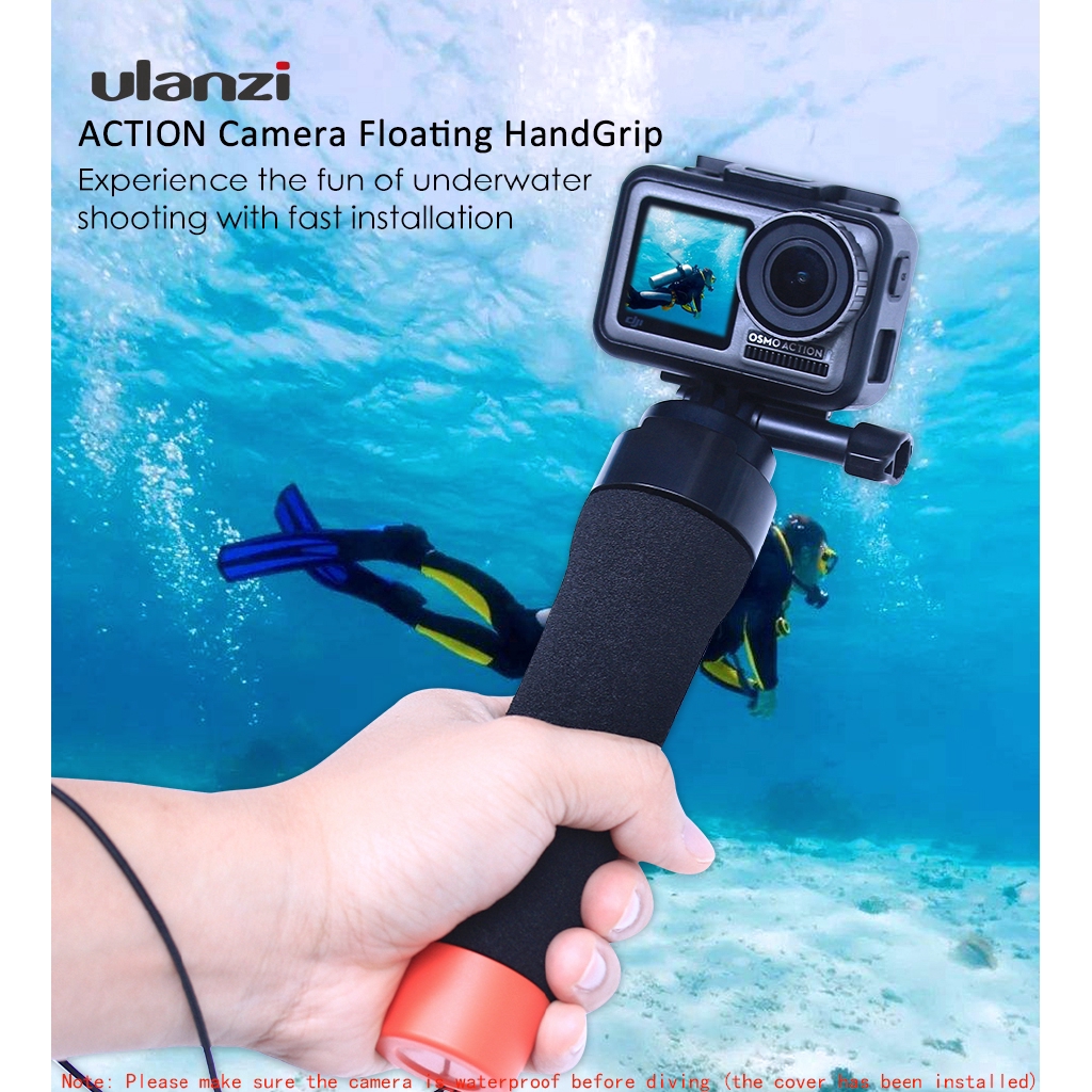 Ulanzi U-11 Phổ floaty Stick cho GOPRO Osmo Action Eken Scjam Bơi phao tự sướng Monopod Hành động Camera Phụ kiện