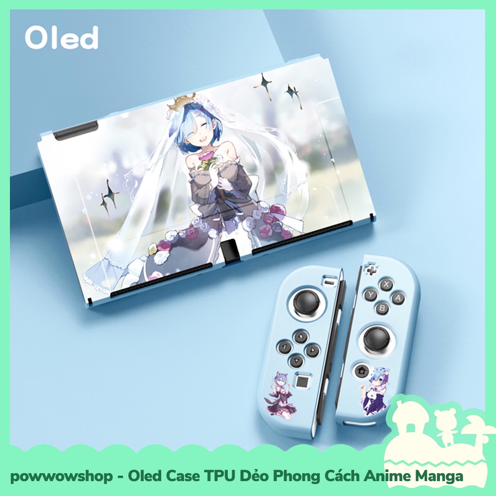 [Sẵn VN - Hỏa Tốc] OLED 50 Mẫu Phụ KIện Case Ốp TPU Dẻo Cho Máy Game Nintendo Switch OLED Phong Cách Anime Manga Amazing