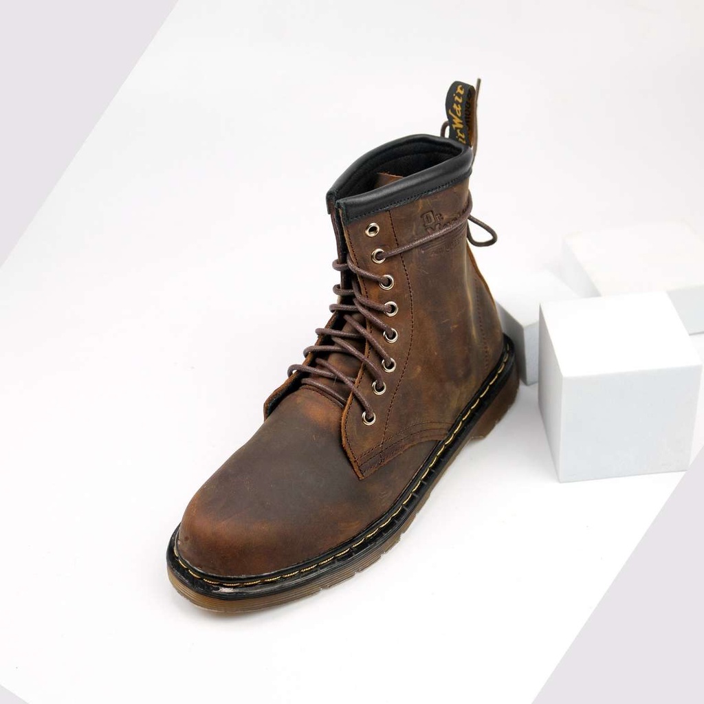 Giày Boots Dr.1460 Crazy Horse (Da Sáp ngựa) Lucas Shoes bảo hành 1 năm