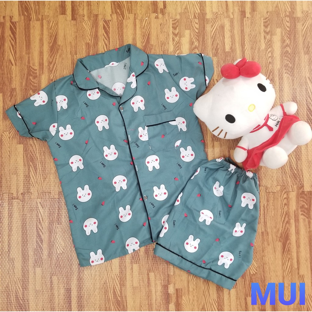 Bộ đồ ngủ Pijama mềm mại dễ thương size 45 - 55kg, bộ lụa kate thái loại 1