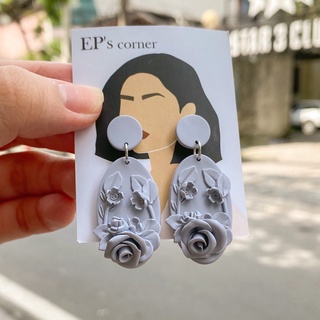 Khuyên tai đất sét nung Polymer Clay (Cement Tone)
