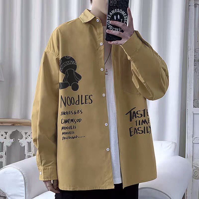 Áo Sơmi dài tay Noodles, JACKLANE, Áo sơmi dài tay Unisex Jack Lane | BigBuy360 - bigbuy360.vn