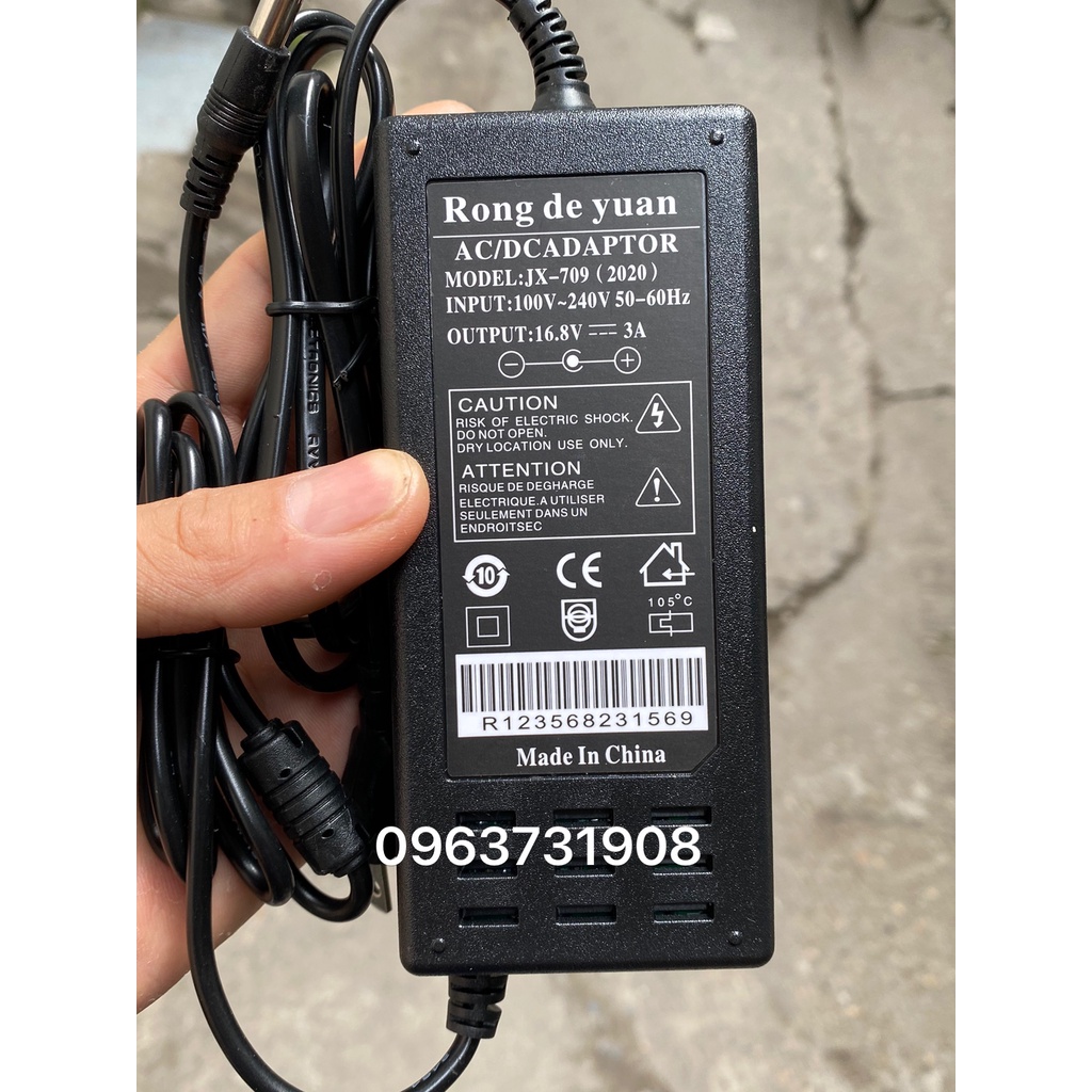 Sạc 4s 16.8v 3A sạc pin Li-ion 14.4V có đèn báo sạc khi đầy hàng chất lượng cao