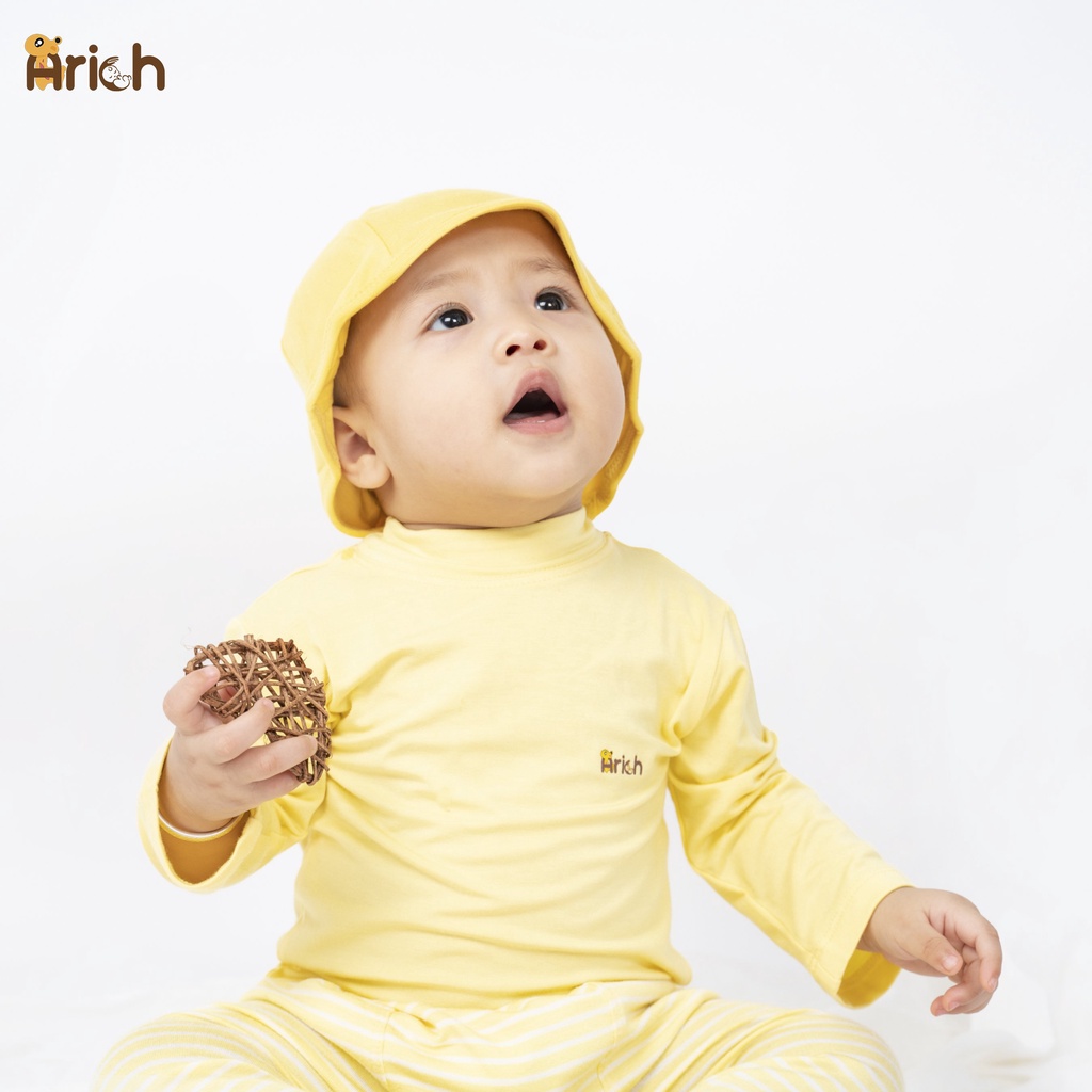 Áo cổ lọ giữ nhiệt sợi tre pettit Arich cho bé từ 9 tháng đến 4 tuổi