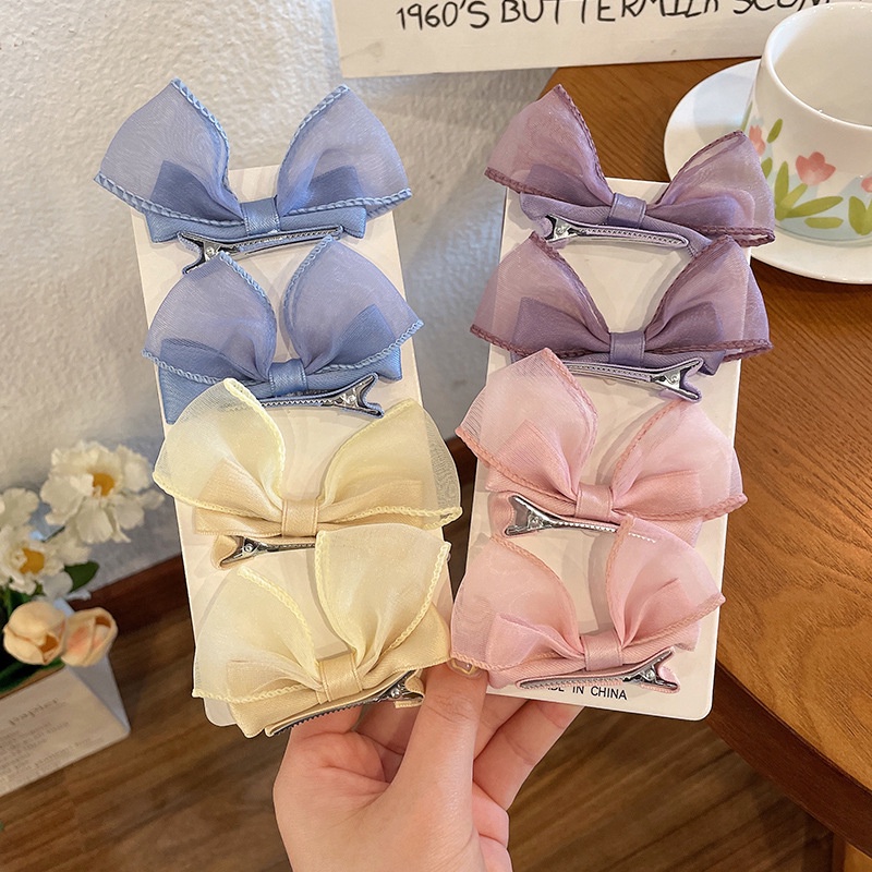 Kẹp Tóc Nơ Siêu Dễ Thương Cho Bé Gái
