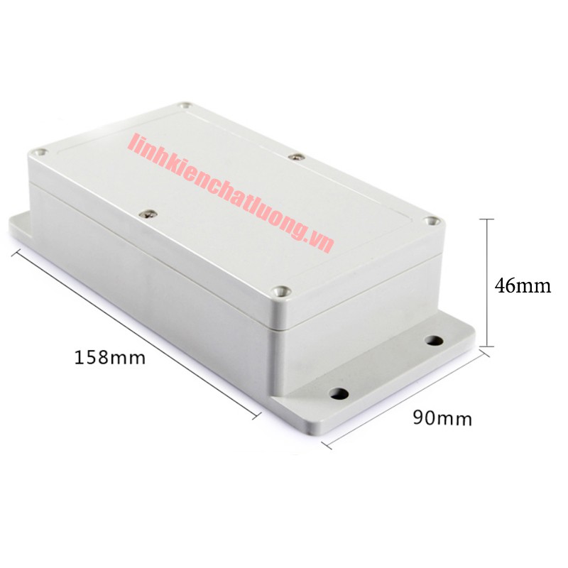 Hộp nhựa 158x90x46mm có tai