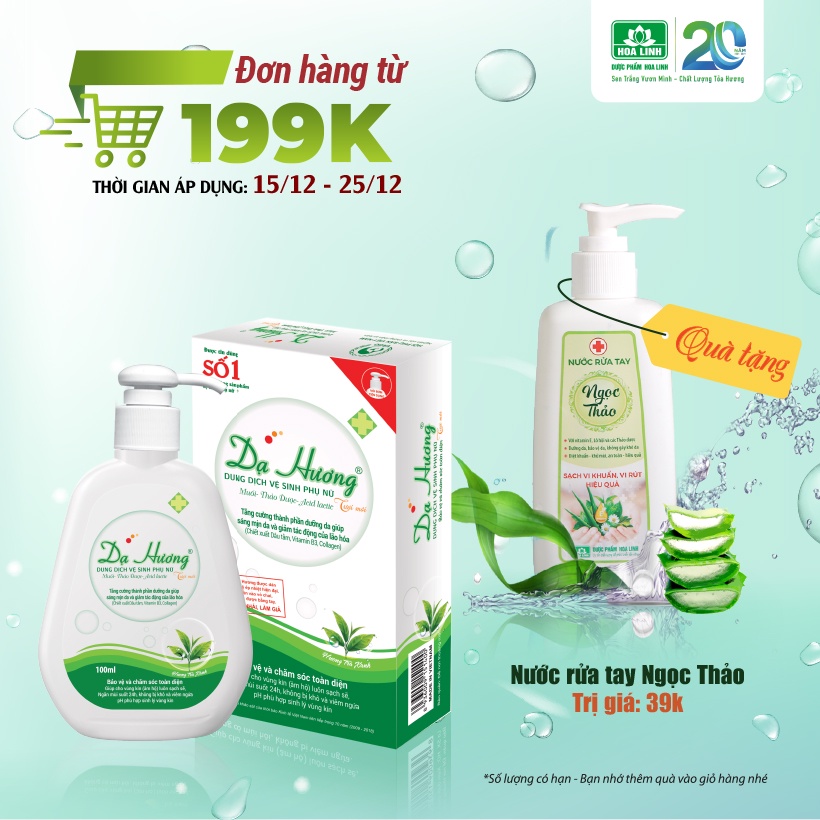 [Mã FMCGMALL -8% đơn 250K] Dung dịch vệ sinh Dạ Hương Trà xanh 120ml