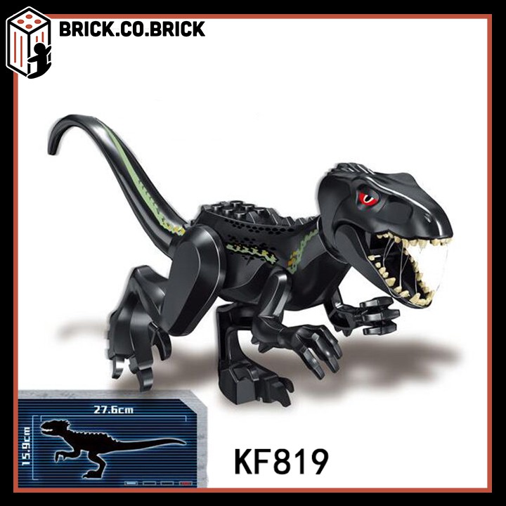 Đồ chơi lắp ráp mô hình khủng long Minifig và Non lego Moc Dinosaurs Jurassic Park - KOPF 813-819-Pterizard volcano