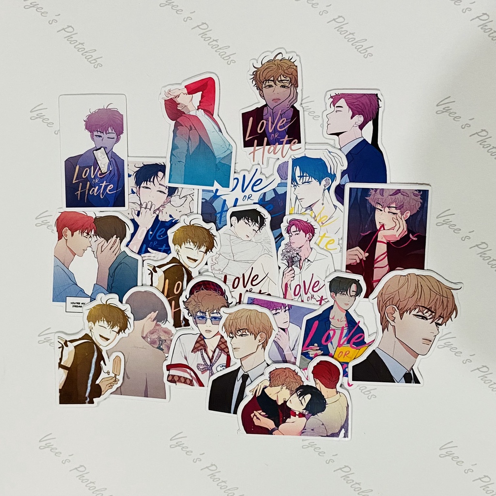 [ Sticker ] Hình dán Manhwa Love or Hate